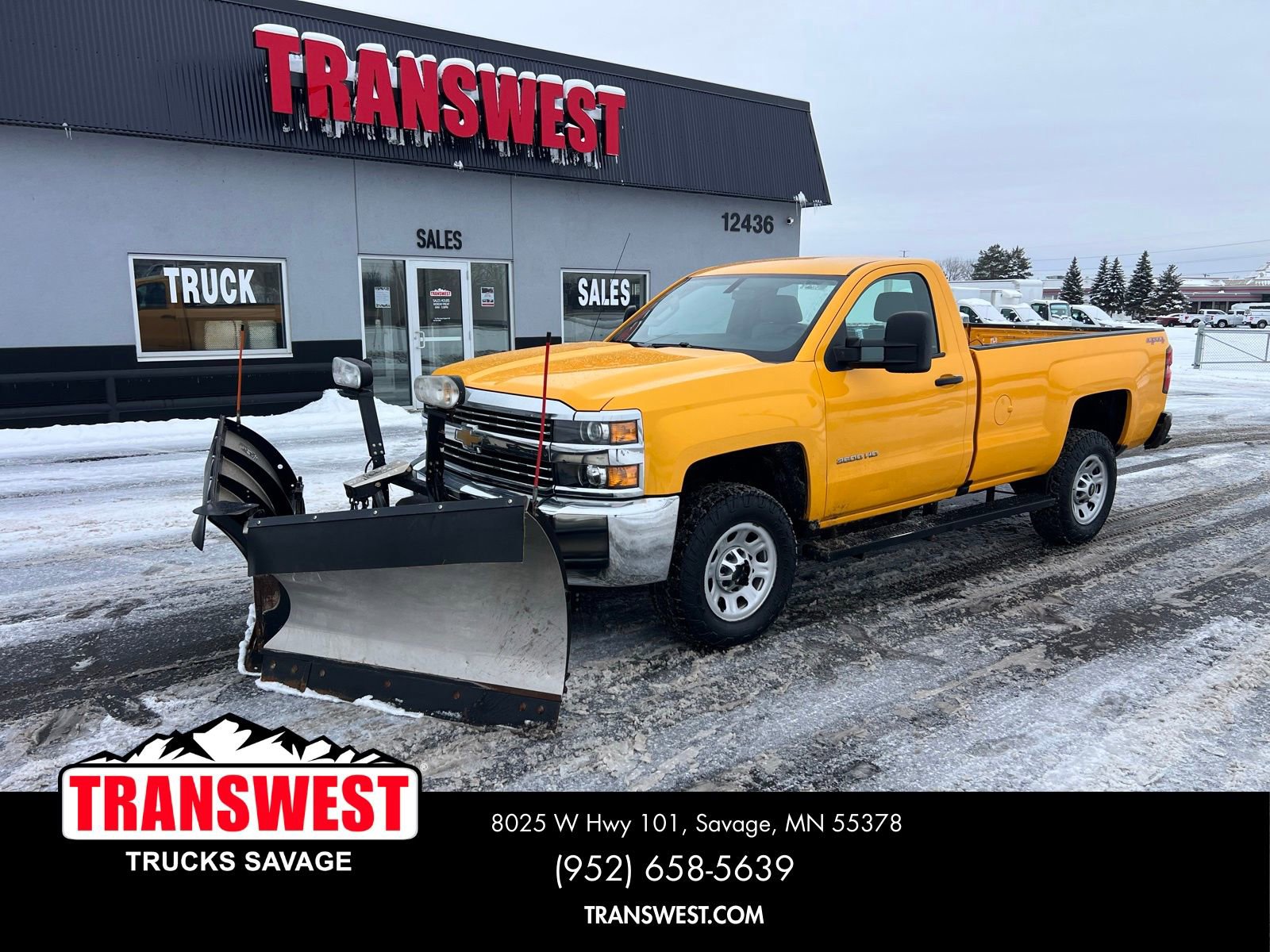 Used 2017 Chevrolet Silverado 3500 W/T w/ Snow Plow Prep Package