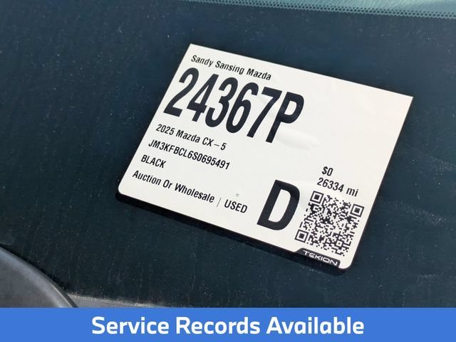 Used 2025 MAZDA CX-5 AWD 2.5 S w/ Preferred Package image 8