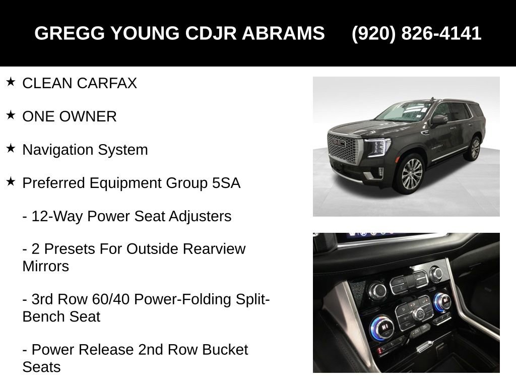 Used 2021 GMC Yukon Denali w/ Denali Premium Package image 7