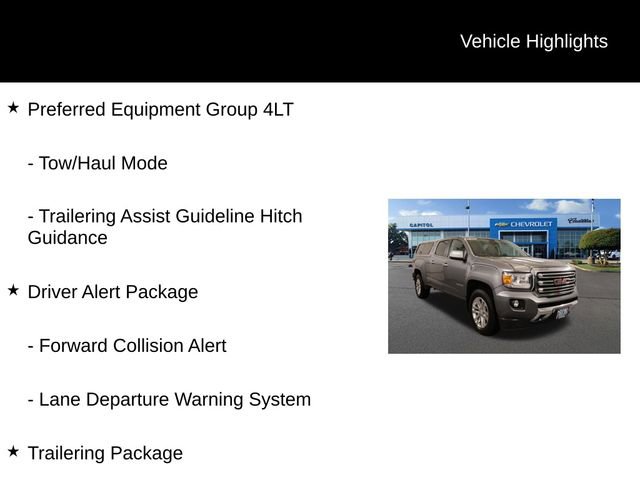 Used 2018 GMC Canyon SLT w/ Driver Alert Package image 2