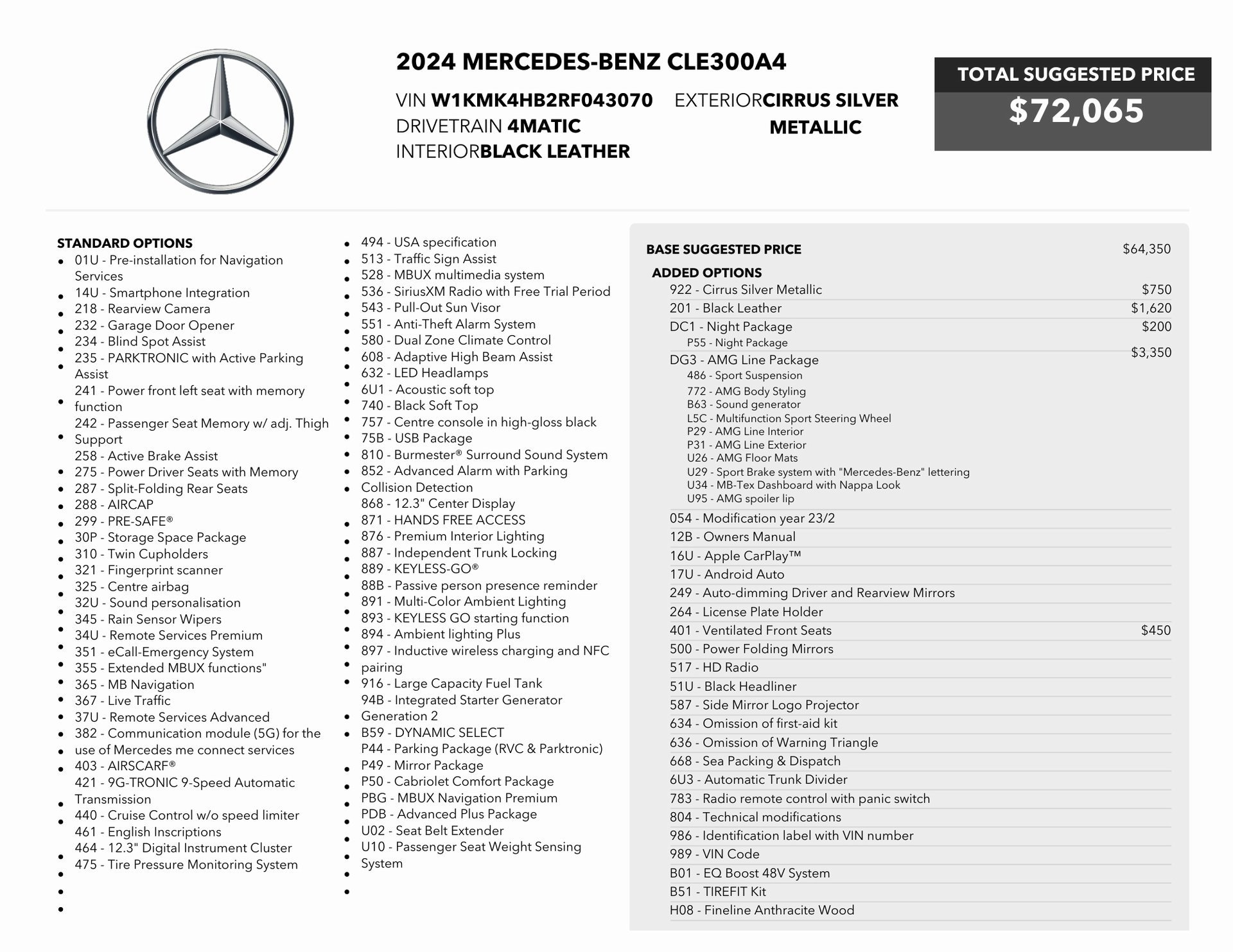 Used 2024 Mercedes-Benz CLE 300 4MATIC Cabriolet image 91