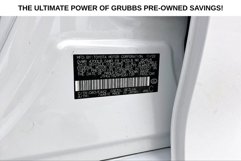 Used 2023 Lexus IS 350 F Sport w/ Memory Package RWD image 42