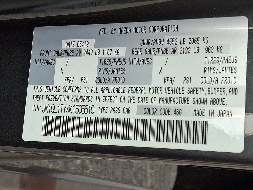 Used 2019 MAZDA MAZDA6 Grand Touring FWD image 28