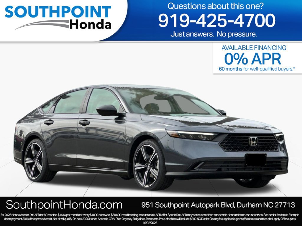 New 2026 Honda Accord SE