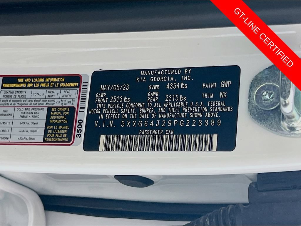 Certified 2023 Kia K5 GT-Line FWD image 32