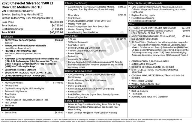 Certified 2023 Chevrolet Silverado 1500 LT w/ Protection Package AWD/4WD image 6