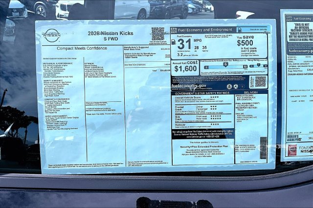 New 2026 Nissan Kicks S FWD image 13