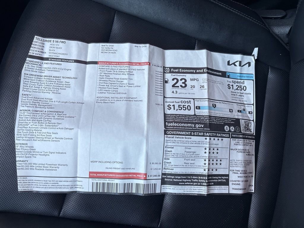 Used 2022 Kia Telluride S image 52