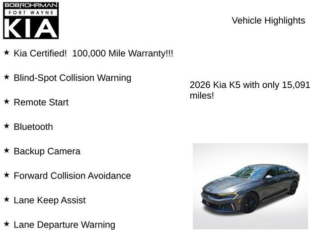 Certified 2026 Kia K5 LXS FWD image 7