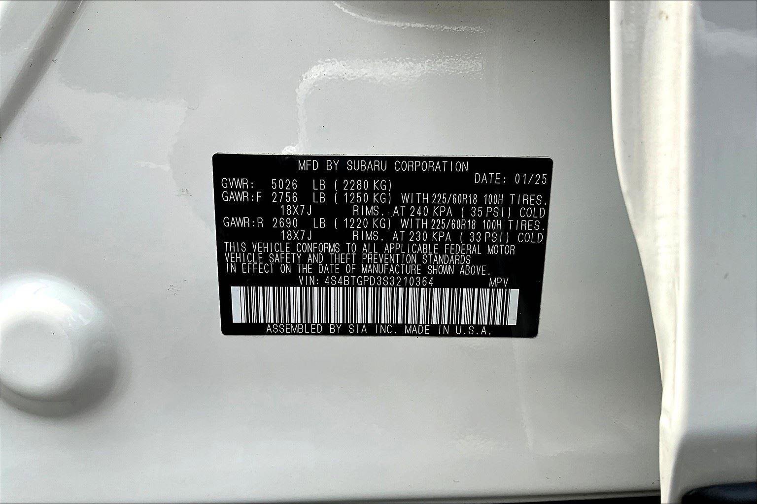 Used 2025 Subaru Outback Touring XT image 35