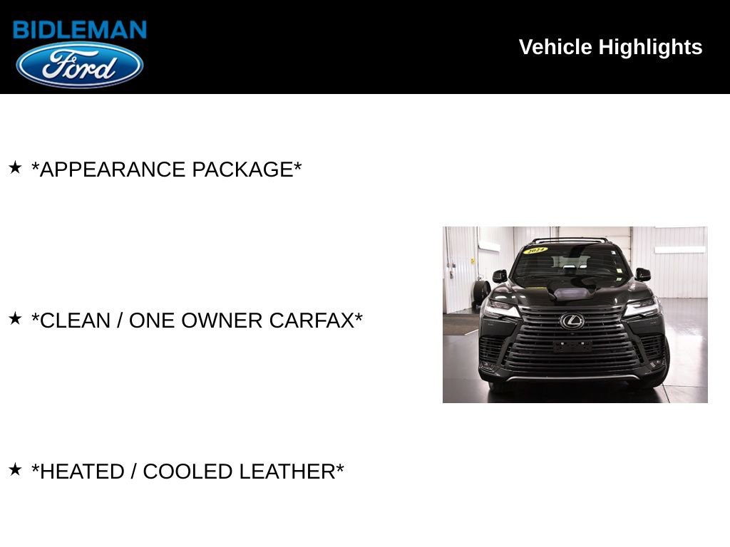 Used 2024 Lexus LX 600 4WD w/ Appearance Package image 10