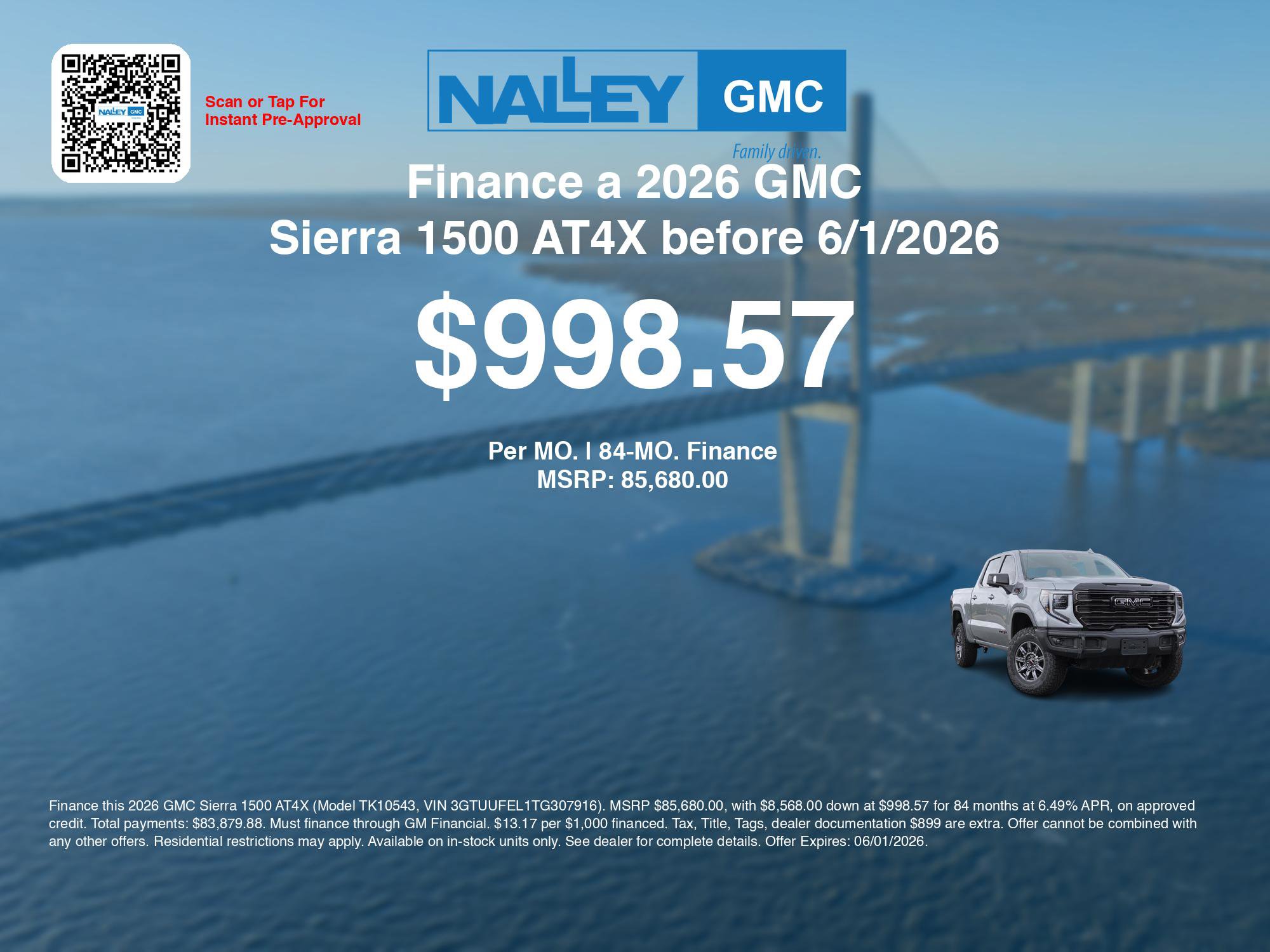 New 2026 GMC Sierra 1500 AT4X w/ LPO, Black Badging Package AWD/4WD image 7