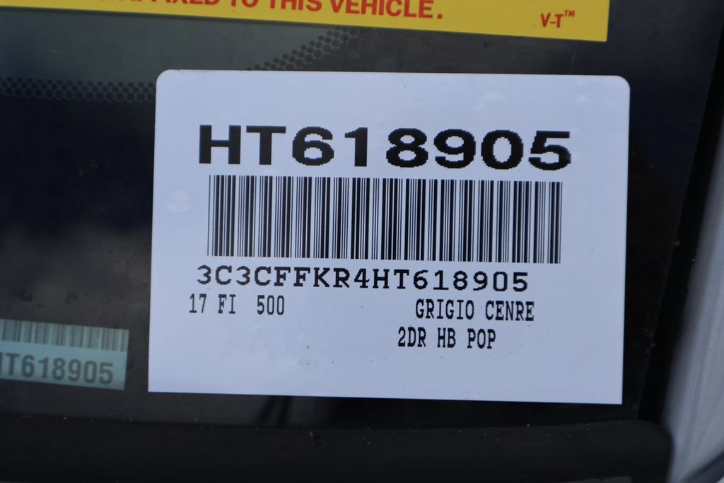 Used 2017 FIAT 500 Pop w/ Sport Black Trim Package image 7