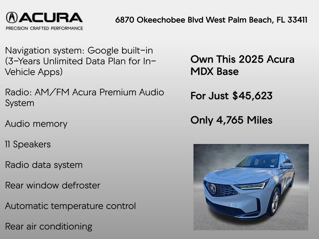Used 2025 Acura MDX FWD image 7