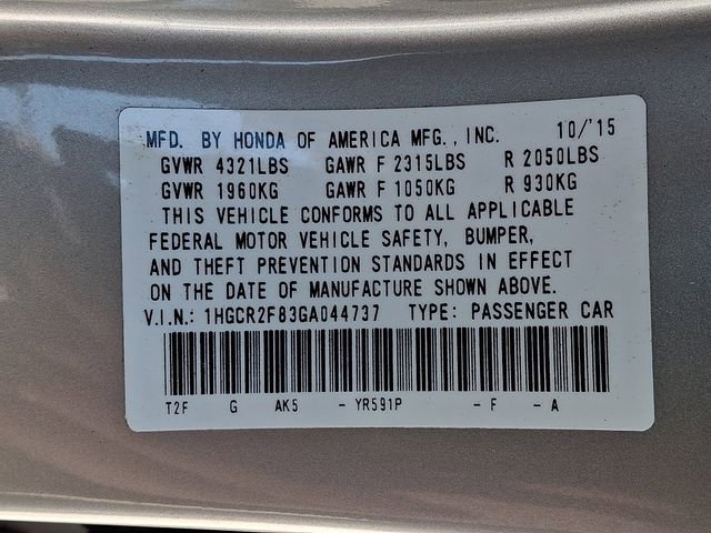 Used 2016 Honda Accord EX-L image 27