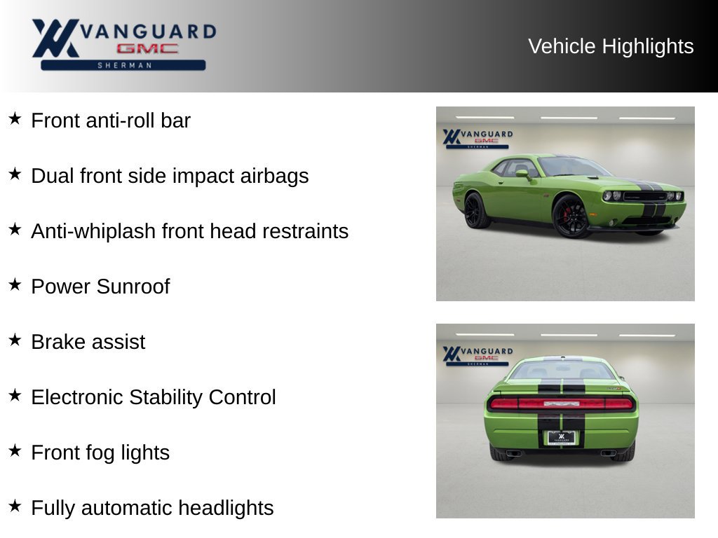 Used 2011 Dodge Challenger SRT8 w/ Green w/Envy Group RWD image 11