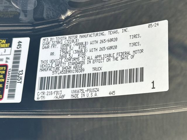 Used 2024 Toyota Tundra SR5 w/ SR5 Convenience Package image 30