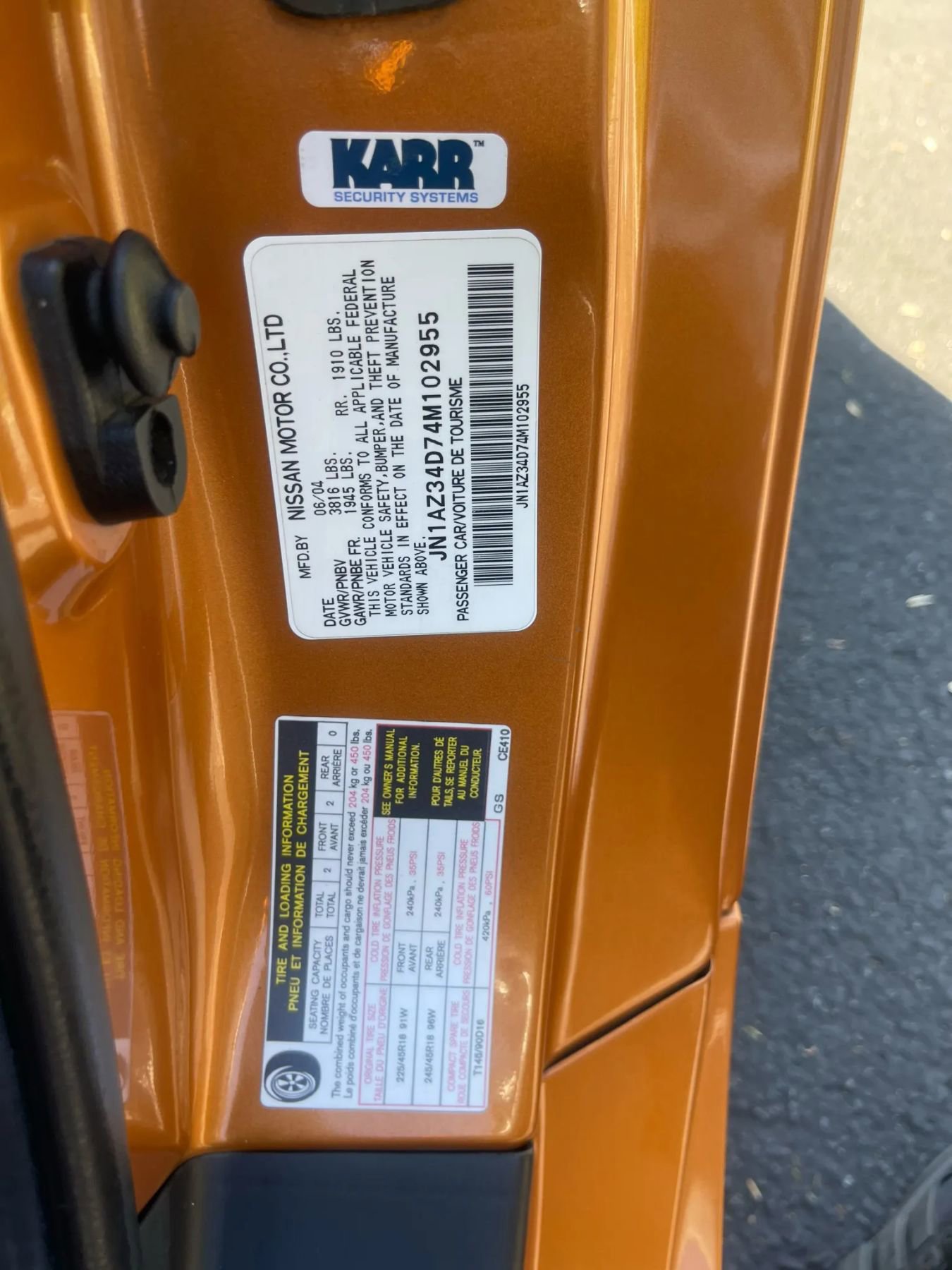 Used 2004 Nissan 350Z Touring image 26