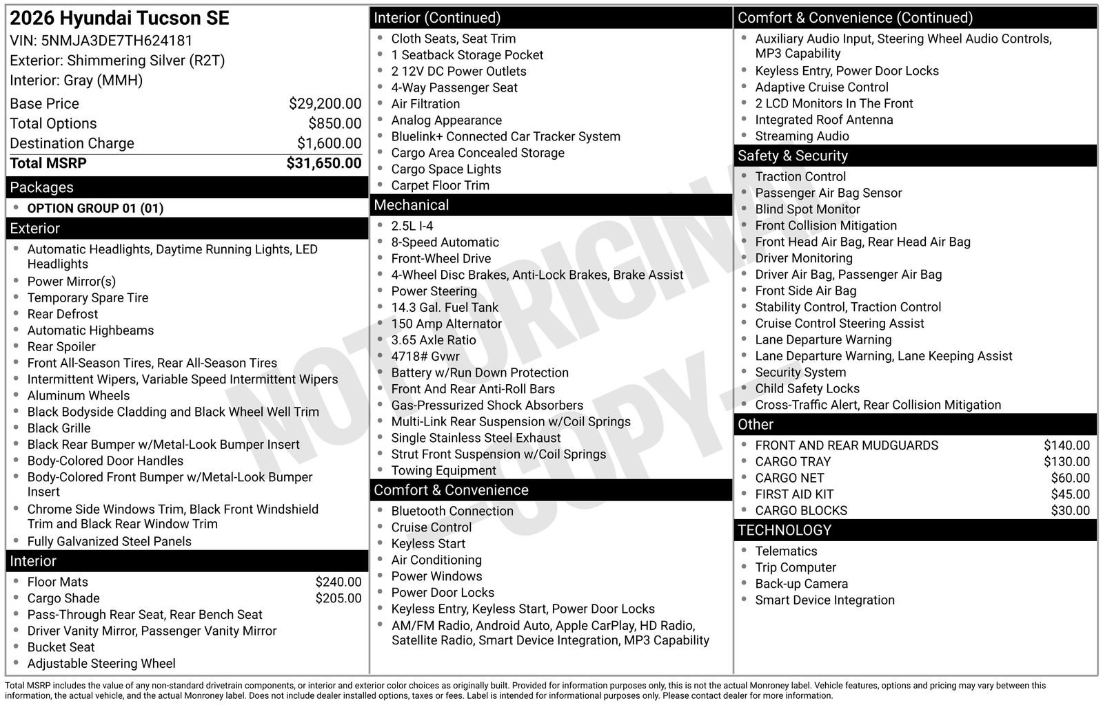 Certified 2026 Hyundai Tucson SE image 34