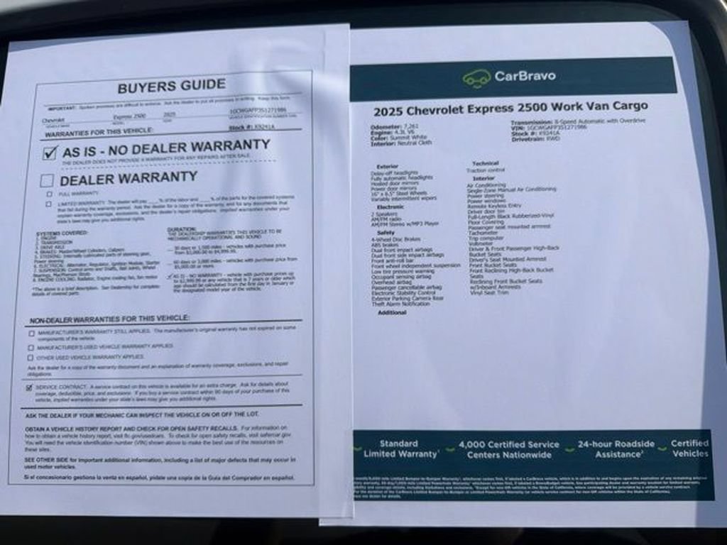 Certified 2025 Chevrolet Express 2500 RWD image 23