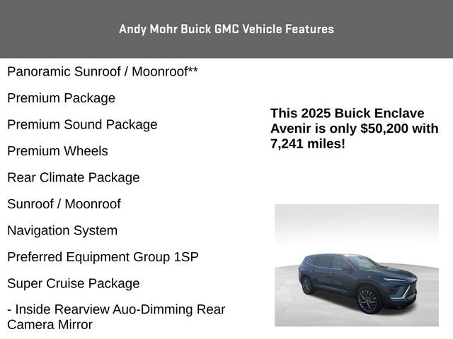 Used 2025 Buick Enclave Avenir w/ Super Cruise Package image 12