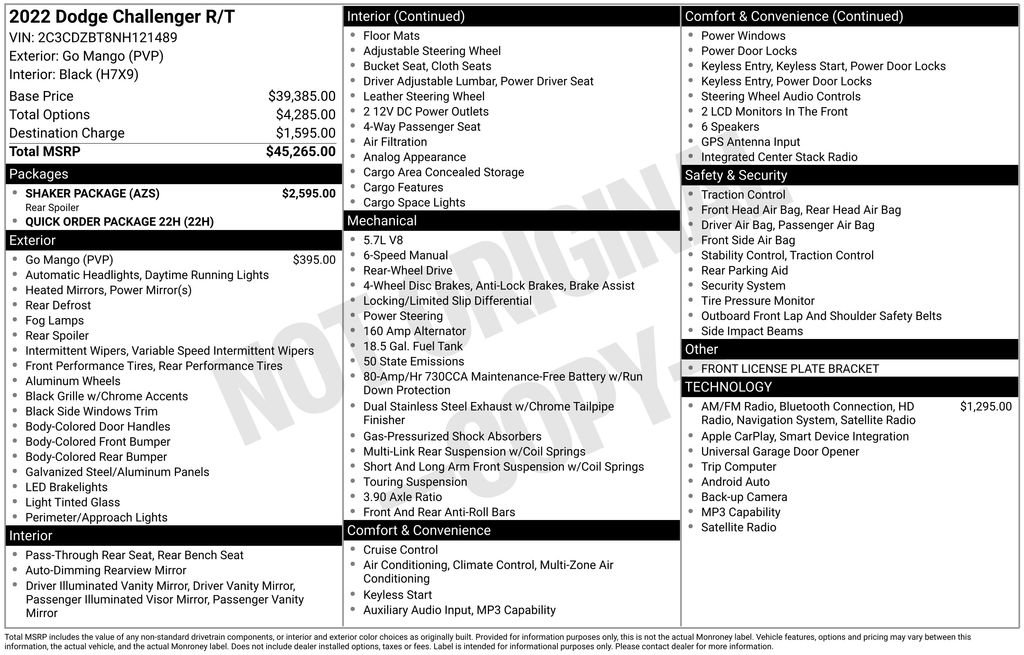 Used 2022 Dodge Challenger R/T w/ Shaker Package image 15