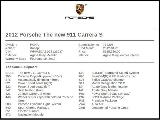Used 2012 Porsche 911 Carrera S RWD image 7