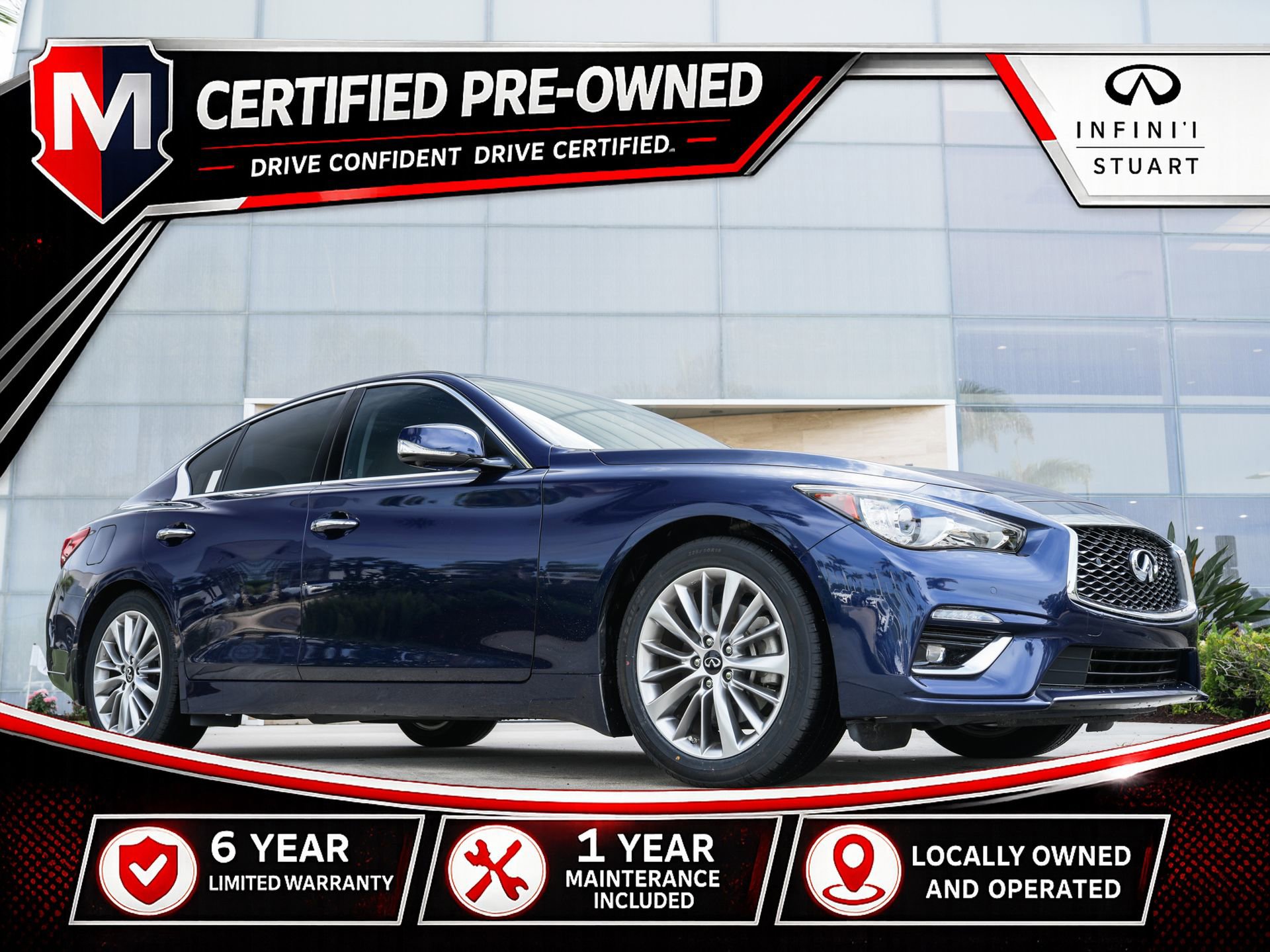 Used 2023 INFINITI Q50 Luxe w/ Cargo Package