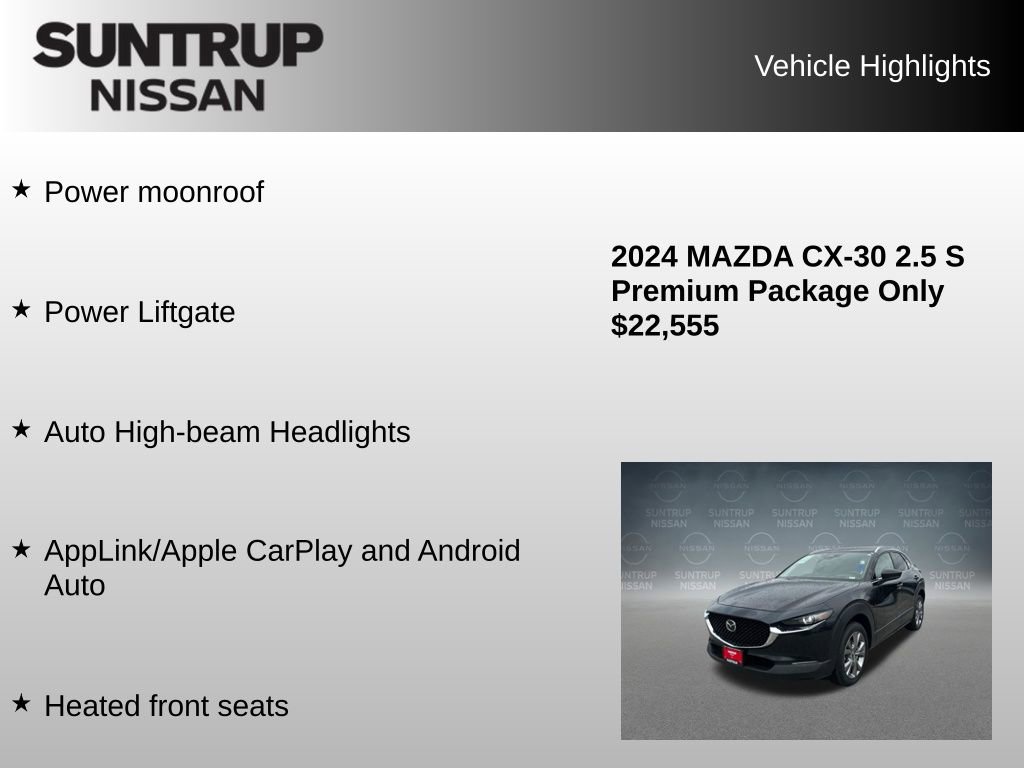 Used 2024 MAZDA CX-30 AWD 2.5 S w/ Premium Package image 16