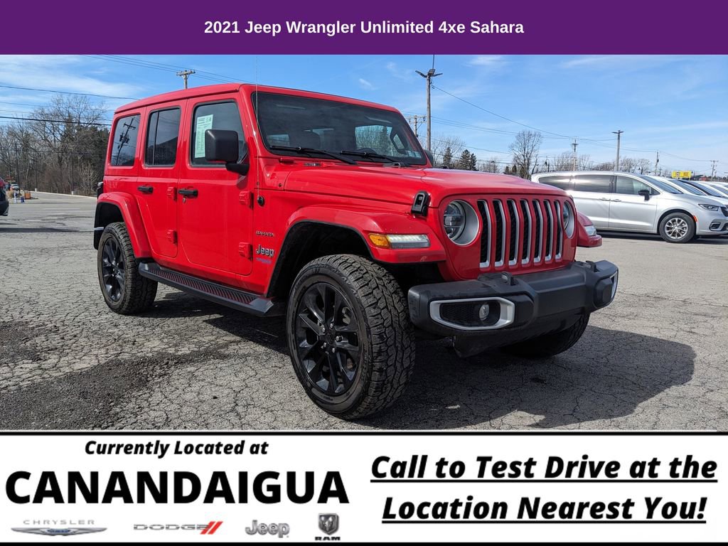 Used 2021 Jeep Wrangler Unlimited Sahara 4xe w/ Cold Weather Group