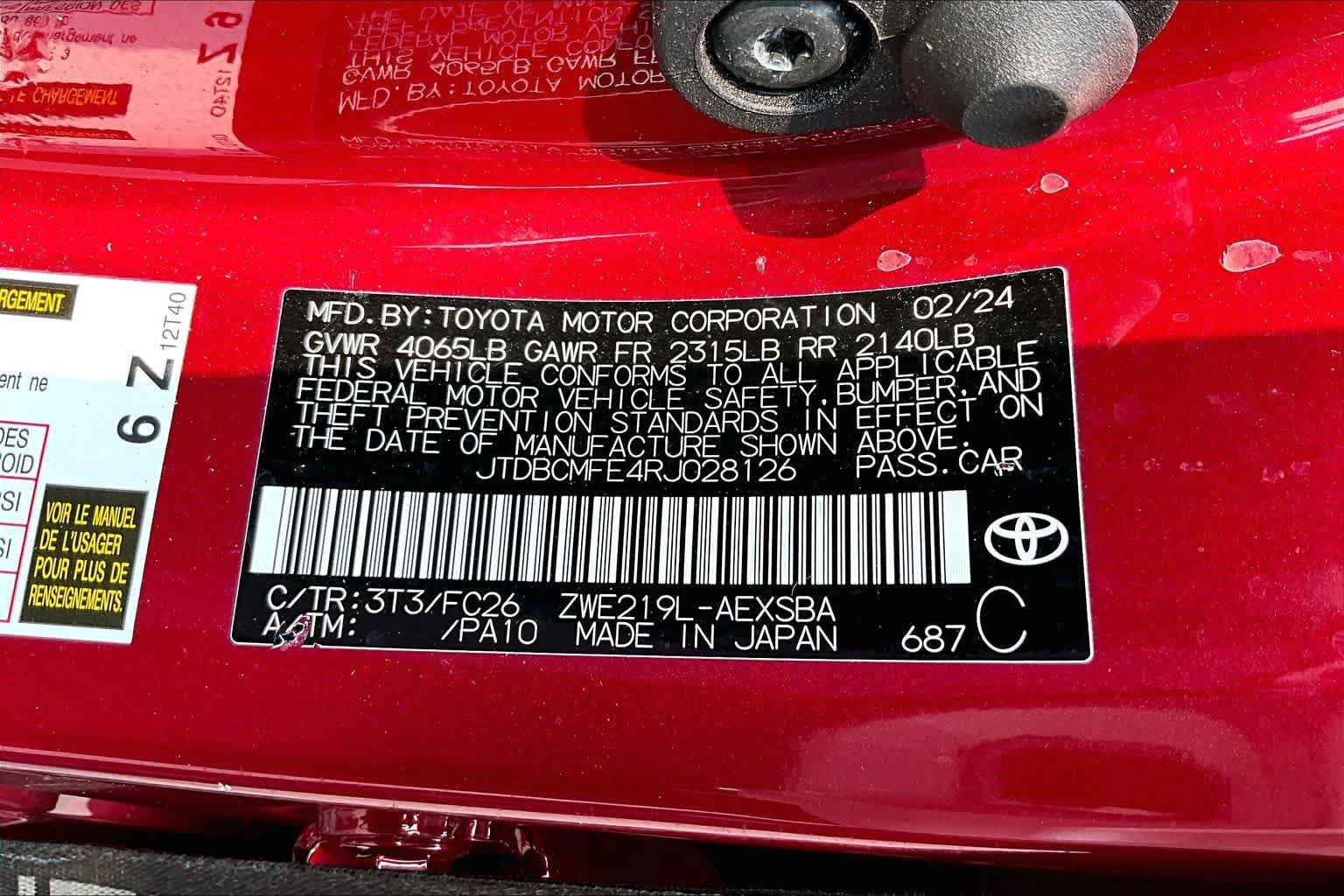 Used 2024 Toyota Corolla SE w/ SE Package FWD image 37