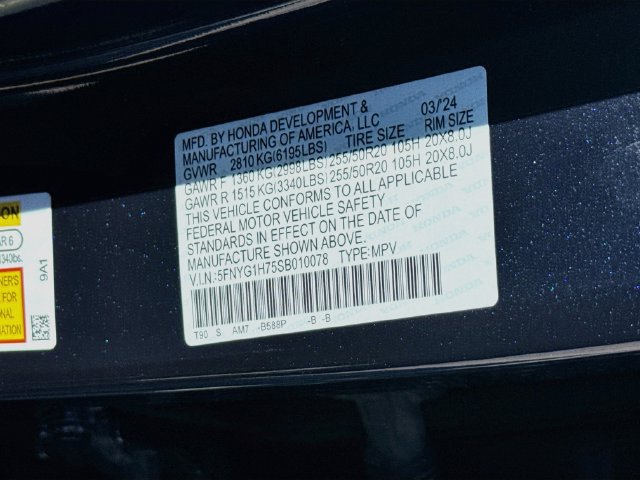 Certified 2025 Honda Pilot Touring image 39