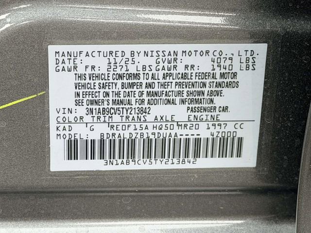 New 2026 Nissan Sentra SV w/ Floor Mat Package image 24