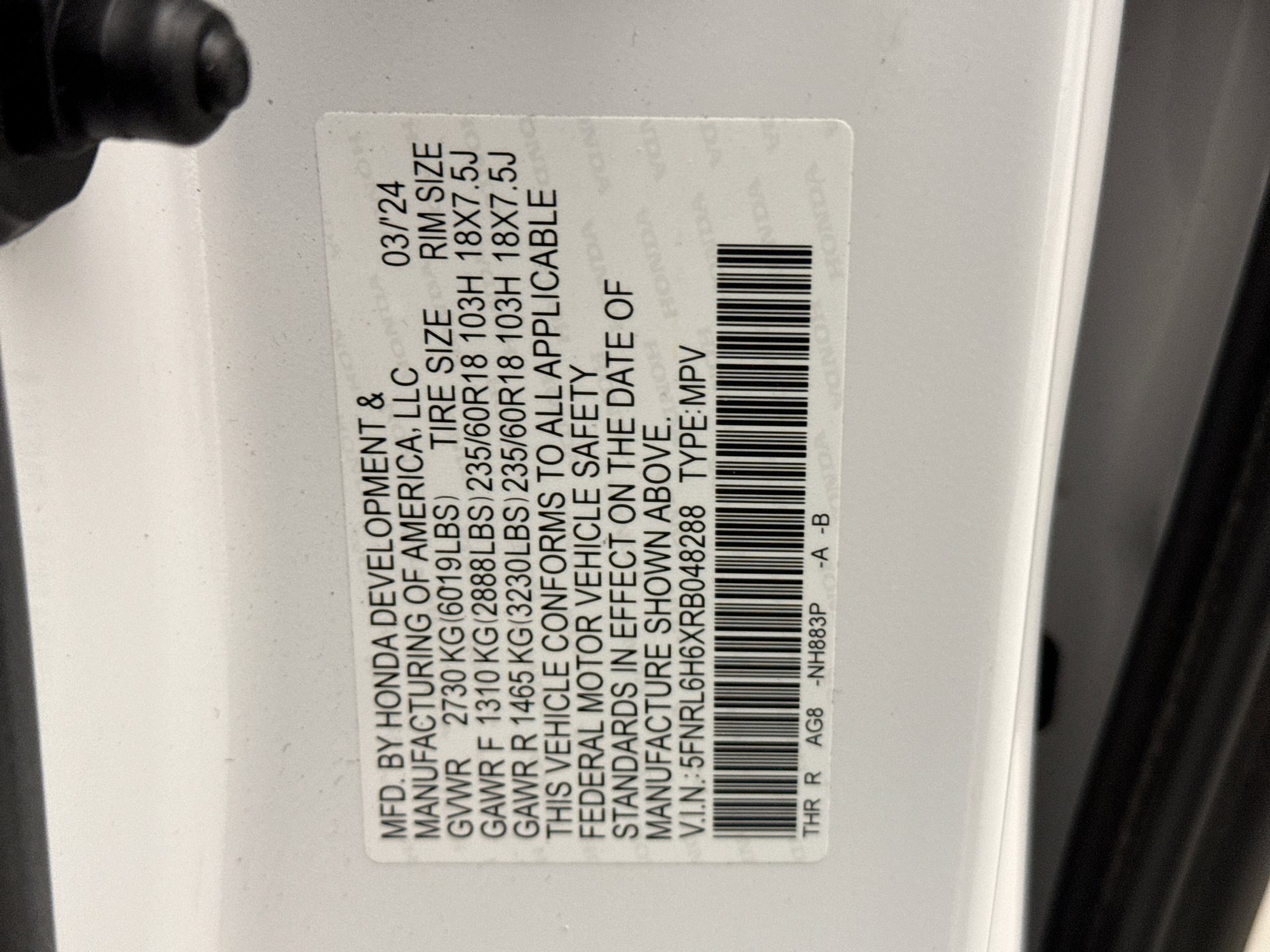 Used 2024 Honda Odyssey EX-L image 24