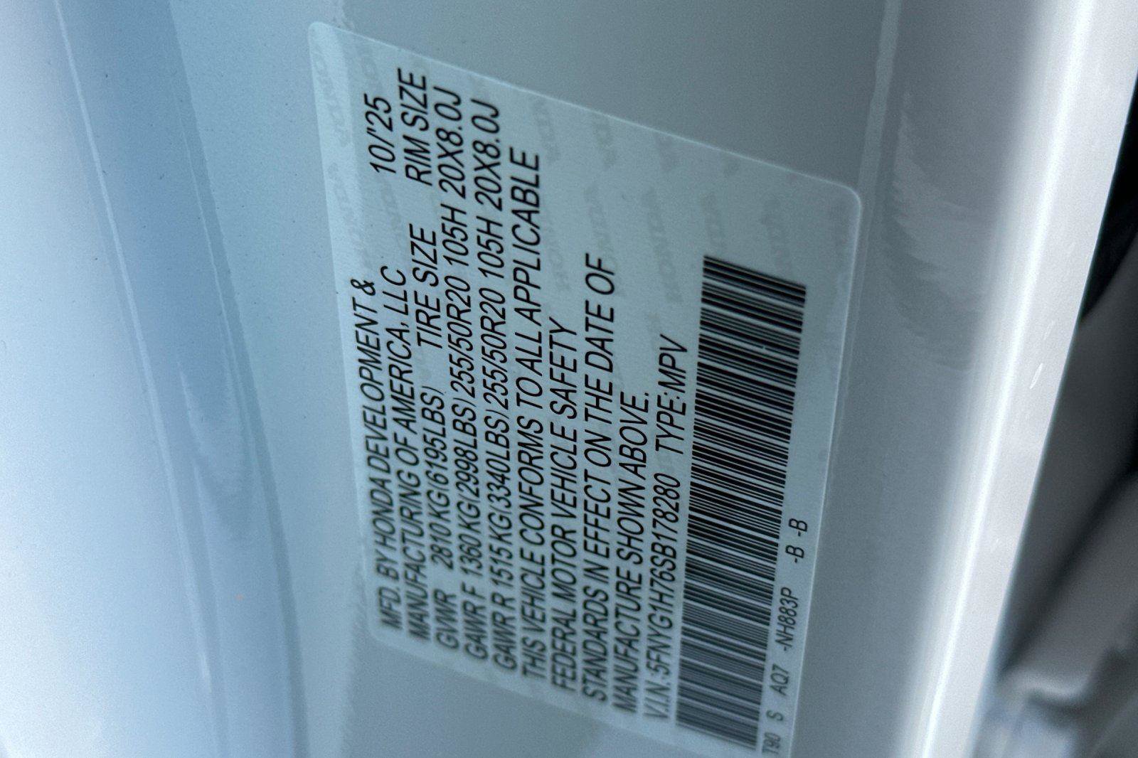 New 2025 Honda Pilot Touring image 36