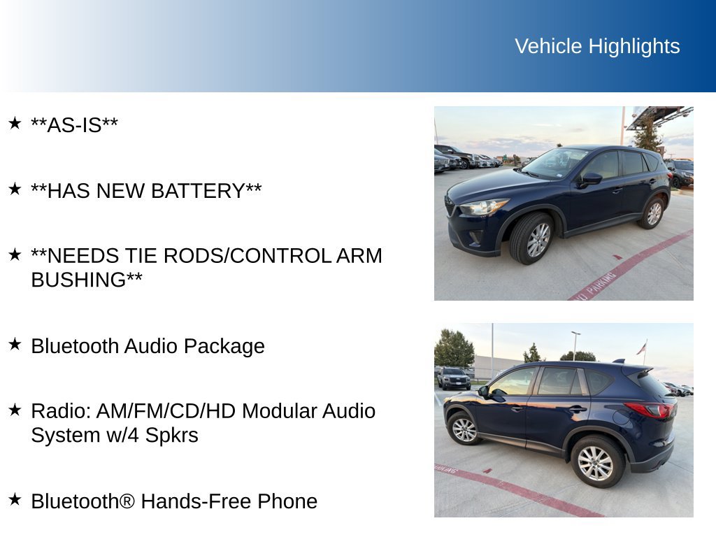 Used 2013 MAZDA CX-5 Sport w/ Bluetooth Audio Pkg FWD image 5