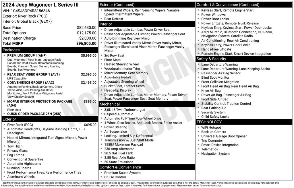 Used 2024 Jeep Wagoneer L Series III w/ Premium Group I