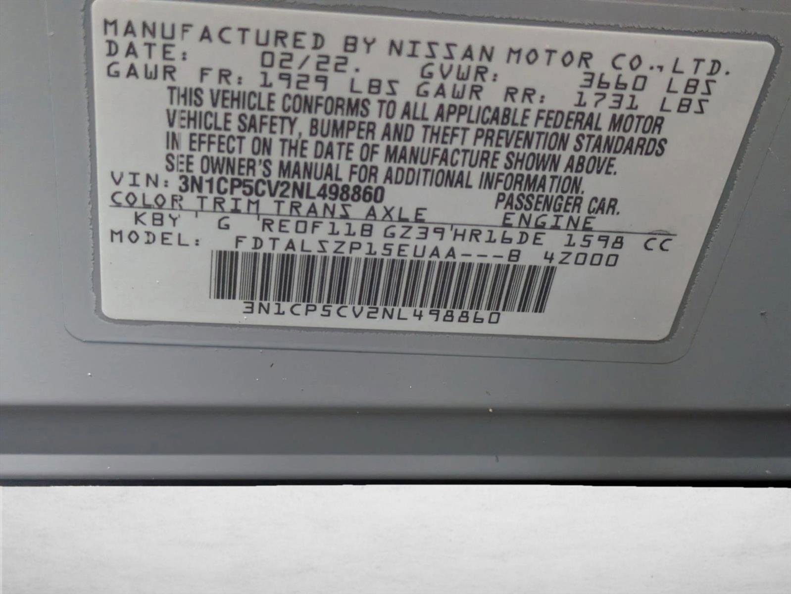 Used 2022 Nissan Kicks SV FWD image 23