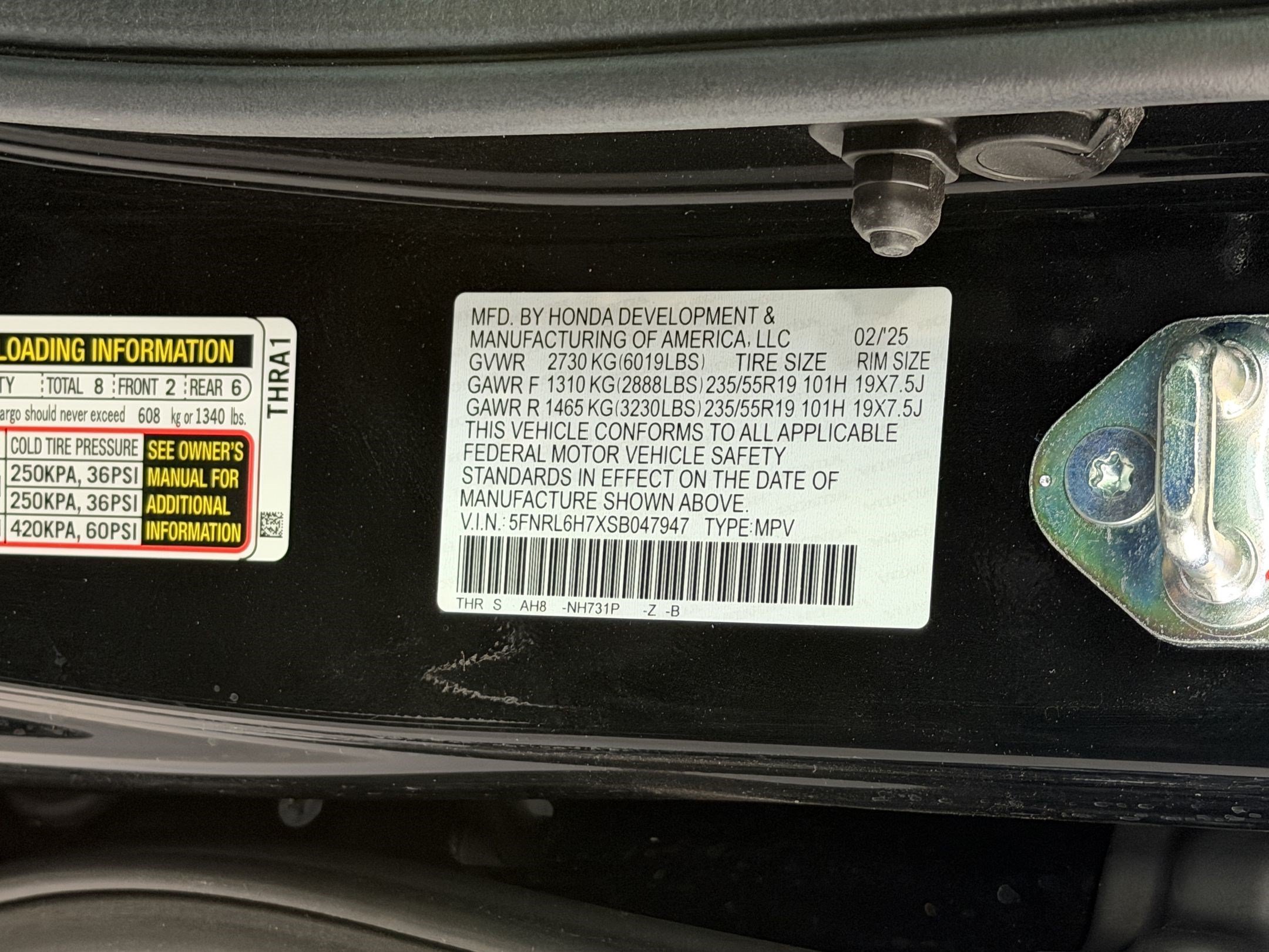 Certified 2025 Honda Odyssey Sport-L image 25