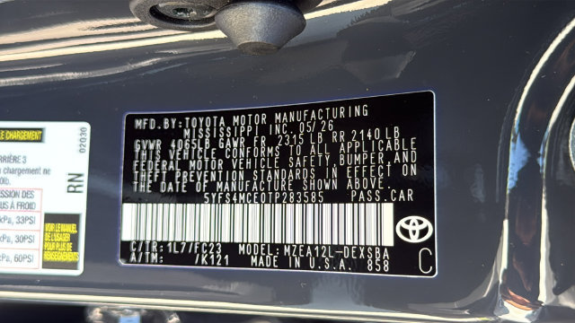 Used 2026 Toyota Corolla SE FWD image 26