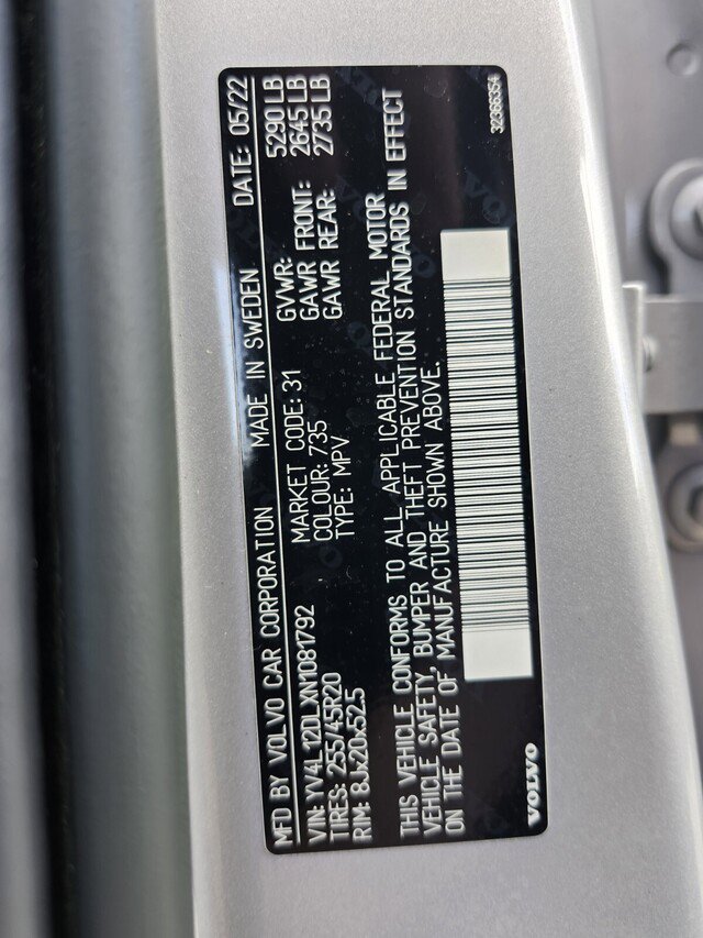 Used 2022 Volvo XC60 B5 Inscription w/ Advanced Package image 39