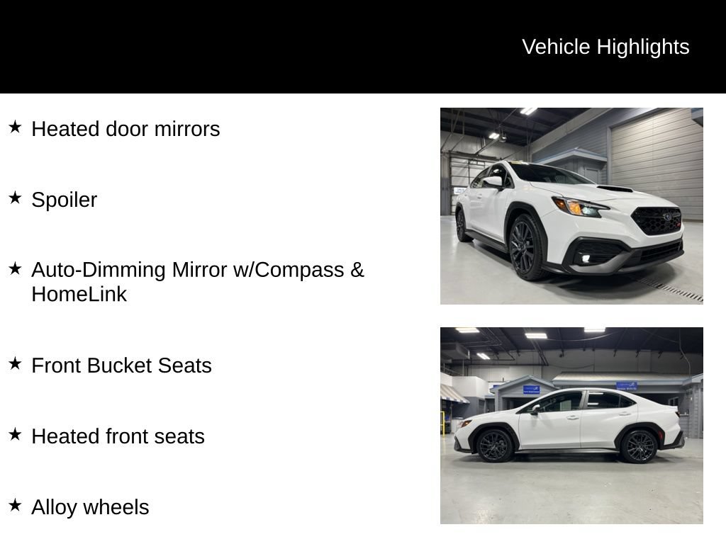 Certified 2025 Subaru WRX Premium AWD/4WD image 14