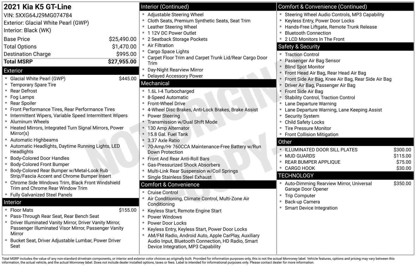 Used 2021 Kia K5 GT-Line image 36