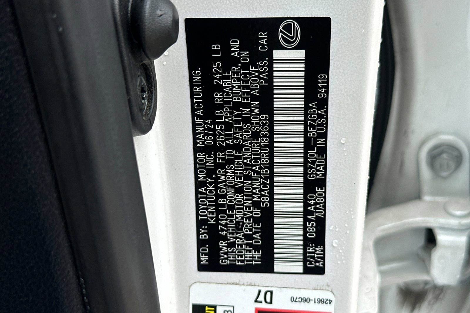 Certified 2024 Lexus ES 350 image 31