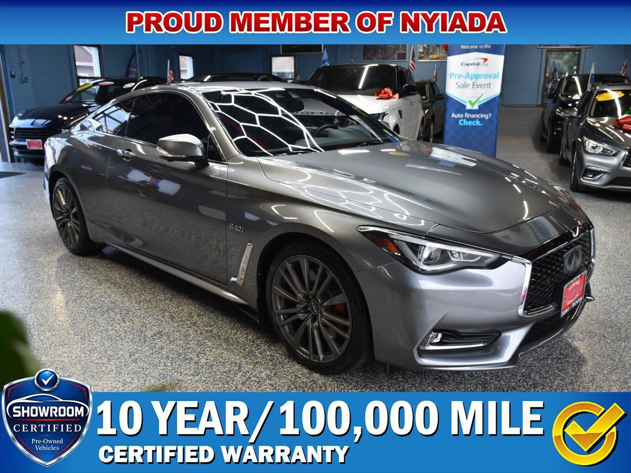 Used 2017 INFINITI Q60 Red Sport 400 AWD/4WD image 1