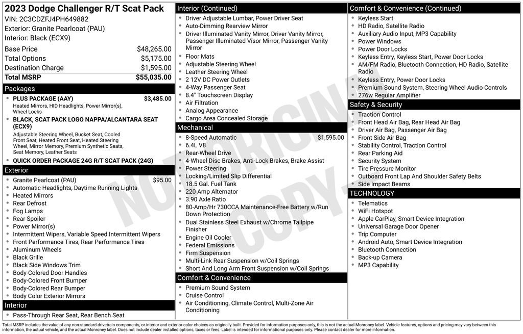 Used 2023 Dodge Challenger R/T Scat Pack w/ Plus Package image 39