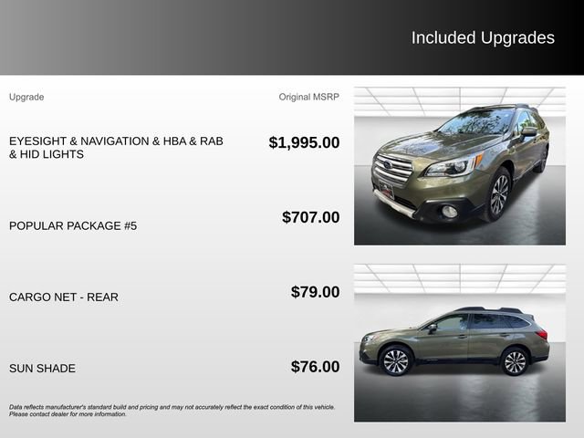 Used 2017 Subaru Outback 2.5i Limited AWD/4WD image 5