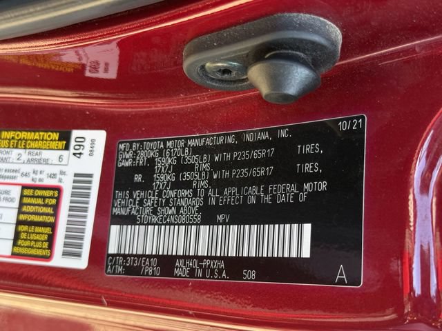 Used 2022 Toyota Sienna XLE FWD image 35