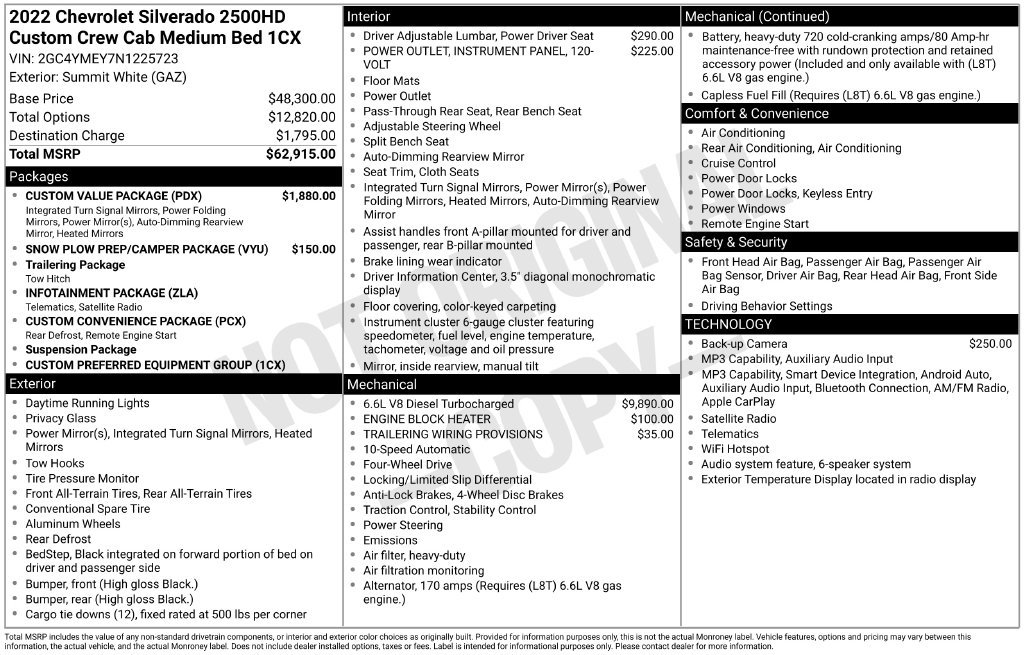 Certified 2022 Chevrolet Silverado 2500 Custom w/ Custom Value Package AWD/4WD image 37