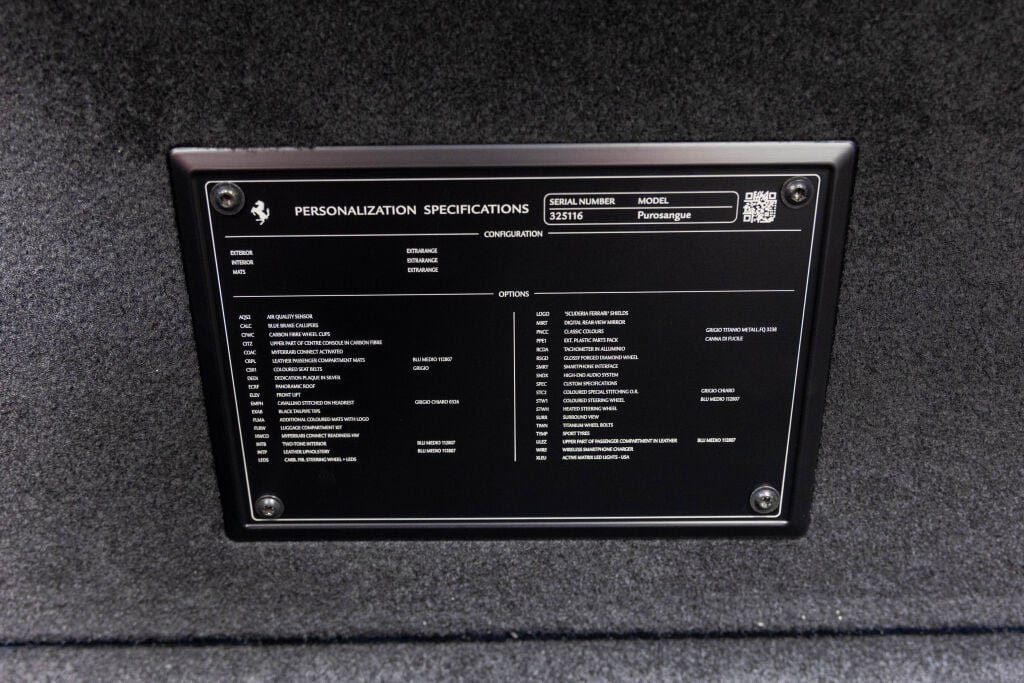 Certified 2025 Ferrari Purosangue AWD/4WD image 78